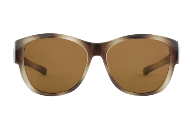 Sonnenüberbrille khaki havanna